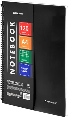 Тетрадь Brauberg Metropolis / 404740 (120л, черный)