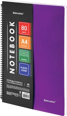 Тетрадь Brauberg Metropolis / 404743 (80л, фиолетовый)