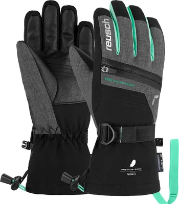 Перчатки лыжные Reusch Lando R-Tex XT Junior / 6161243-7695 (р.6.5, Black/Black Mellange/Cabbage)