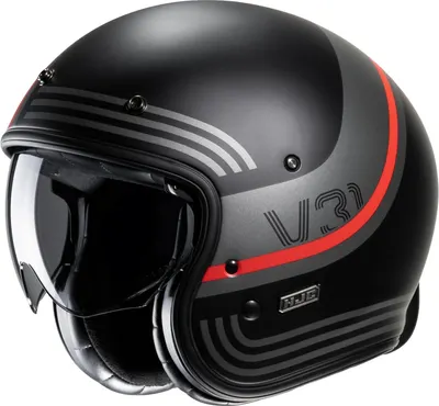 Мотошлем HJC V31 Byron (S, черный/красный)