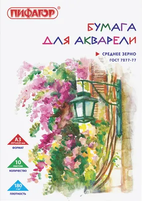 Набор бумаги для рисования Пифагор 126963 (10л)