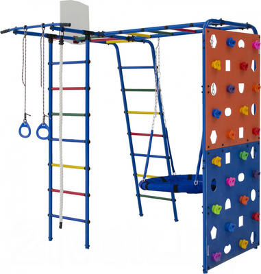 Игровой комплекс Формула здоровья Street 2 (синий/радуга)