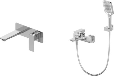 Комплект смесителей Oliveeka OL-639003A+869003-BN (никель матовый)