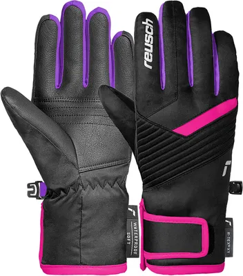 Перчатки лыжные Reusch Dan R-Tex XT / 6561213-7720 (р.5.5, Black/Pink Glo)