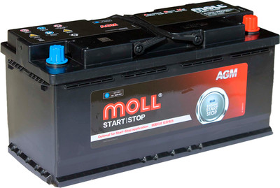 Автомобильный аккумулятор MOLL 950А AGM 6-QTF-105(950)-L (105 А/ч)