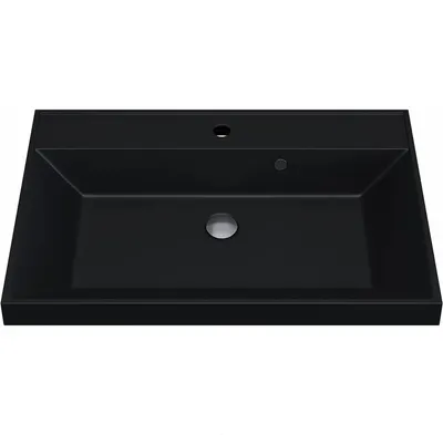 Умывальник Uperwood Classic Quartz 70 (черный матовый/уголь)