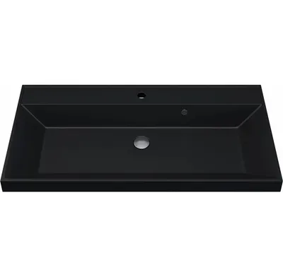 Умывальник Uperwood Classic Quartz 90 (черный матовый/уголь)