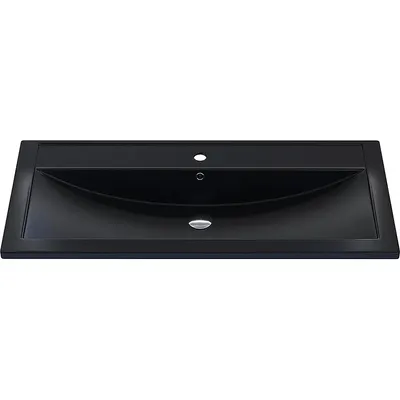Умывальник Uperwood Foster Quartz 100x45.5x17.5 (черный матовый/уголь)