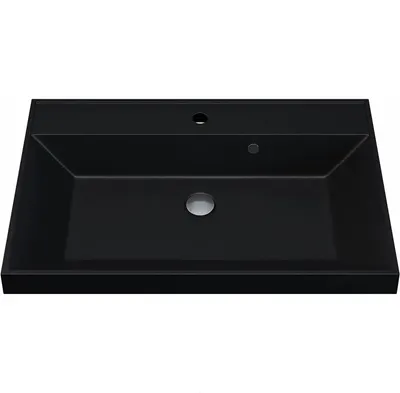 Умывальник Uperwood Classic Quartz 80 (черный матовый/космос)