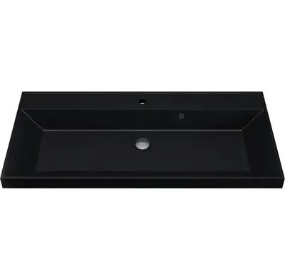 Умывальник Uperwood Classic Quartz 90 (черный матовый/космос)