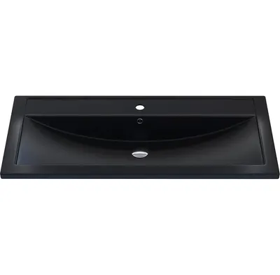 Умывальник Uperwood Foster Quartz 100x45.5x17.5 (черный матовый/космос)