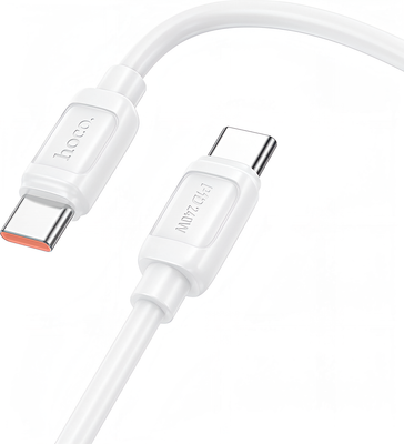Кабель Hoco X115 Surpass 240W USB-C to USB-C (белый)