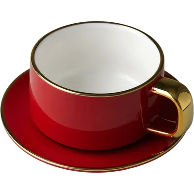 Чашка с блюдцем Модифай T2H52CupS01 (красный)