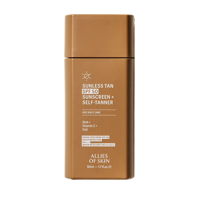 Крем-автозагар Allies Of Skin Sunless Tan SPF 50 Sunscreen + Self-Tanner (50мл)