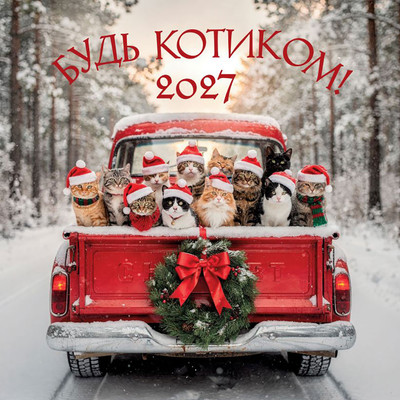 Календарь настенный Эксмо Будь котиком. 2027 год (9785042407987)