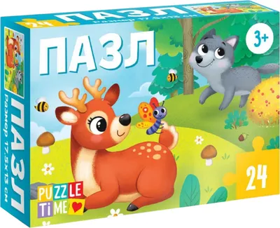 Пазл Puzzle Time Лесные жители / 7005853 (24эл)