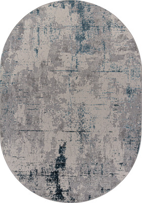 Ковер Merinos Liman F169-OVAL-CREAM-D.BLUE (2х4)