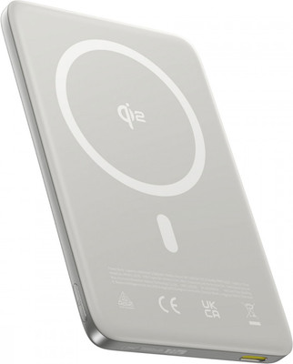 Портативное зарядное устройство Baseus PicoGo AM41 Ultra-Slim Qi2 Magnetic PPKPC-1027G / E0027203 (титан)