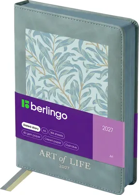 Ежедневник Berlingo Art 2027г / DD7_F0027 (184л, пыльный голубой)