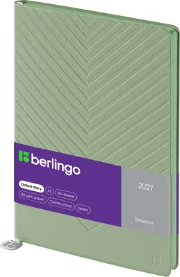 Ежедневник Berlingo Elegance 2027г / DD7_F0014 (184л, зеленый)