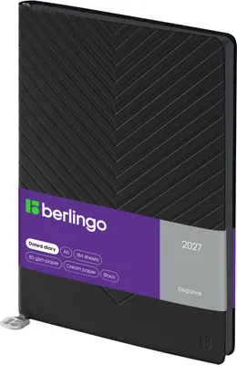 Ежедневник Berlingo Elegance 2027г / DD7_F0015 (184л, черный)