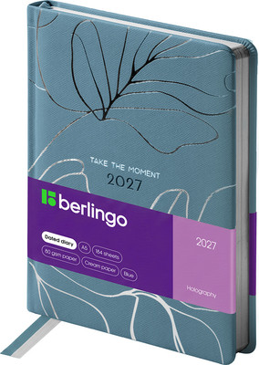 Ежедневник Berlingo Holography 2027г / DD7_F0032 (184л, голубой)