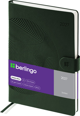 Ежедневник Berlingo Symbol 2027г / DD7_F0008 (184л, зеленый)
