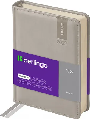 Ежедневник Berlingo Premier 2027г / DD7_80607 (184л, бежевый)