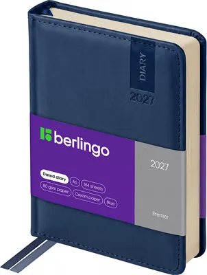 Ежедневник Berlingo Premier 2027г / DD7_80601 (184л, синий)