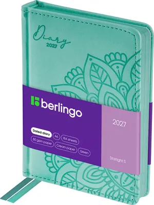 Ежедневник Berlingo Starlight S 2027г / DD7_84602 (184л, зеленый)