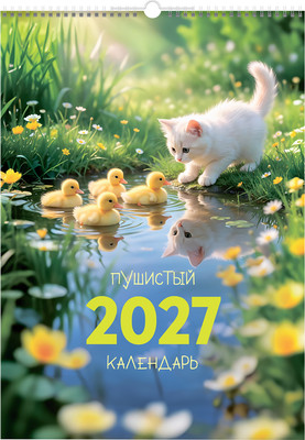 Календарь настенный BG Пушистый календарь. 2027 год / 391320
