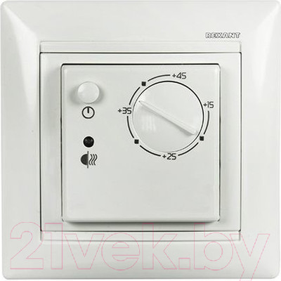 Терморегулятор для теплого пола Rexant RX-308 B / 51-0562 (белый)