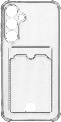 Чехол-накладка Zibelino Silicone Card Holder для Samsung A55 5G / ZSCH-SAM-A55-CAM-TRN (прозрачный)