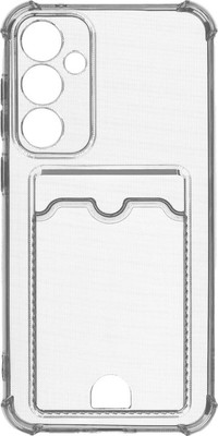 Чехол-накладка Zibelino Silicone Card Holder для Samsung S23 FE / ZSCH-SAM-S23FE-CAM-TRN (прозрачный)