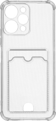 Чехол-накладка Zibelino Silicone Card Holder для Xiaomi Redmi 12/ZSCH-XMI-RDM-12-CAM-TRN (прозрачный)