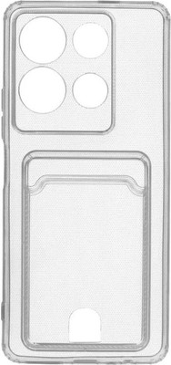 Чехол-накладка Zibelino Silicone Card Holder для Infinix Note 30 / ZSCH-INF-N30-CAM-TRN (прозрачный)