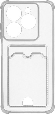 Чехол-накладка Zibelino Silicone Card Holder для Tecno / ZSCH-TCN-GO-2024-CAM-TRN