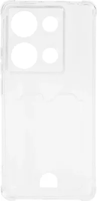Чехол-накладка Zibelino Silicone Card Holder для Xiaomi / ZSCH-XIA-NOTE13-PRO-CAM-TRN (прозрачный)