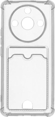 Чехол-накладка Zibelino Silicone Card Holder для Realme 11 Pro / ZSCH-RLM-11-PRO-CAM-TRN (прозрачный)