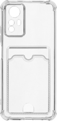Чехол-накладка Zibelino Silicone Card Holder для Xiaomi Redmi / ZSCH-XIA-NOTE12S-CAM-TRN (прозрачный)