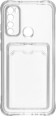 Чехол-накладка Zibelino Silicone Card Holder для Xiaomi / ZSCH-XMI-NOT8T-CAM-TRN (прозрачный)