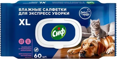 Влажные салфетки для дома Сиф для поверхностей (60шт)