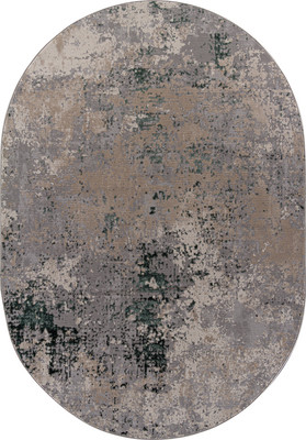 Ковер Merinos Liman F163-OVAL-GRAY-GREEN (2.4х3.4)