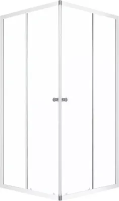 Душевой уголок Domani-Spa Cube 110 100x100 / DS04Cb110L0Cl00.W (без поддона, белый/прозрачное стекло)