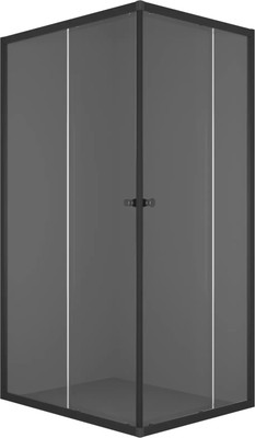 Душевой уголок Domani-Spa Cube 110 100x100 / DS04Cb110L0T00.Gt-Black (без поддона, графит/тонированное стекло)