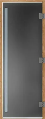Стеклянная дверь для бани/сауны Doorwood Престиж 190х70 / DW03888 (графит матовый)