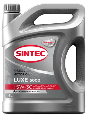 Моторное масло Sintec Luxe 5000 SAE 5W30 / 600245 (4л)