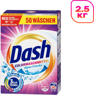 Стиральный порошок Dash Color Frische 3 Fash Formel (2.5кг)