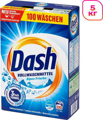 Стиральный порошок Dash Alpen Frische 3 Fash Formel (5кг)