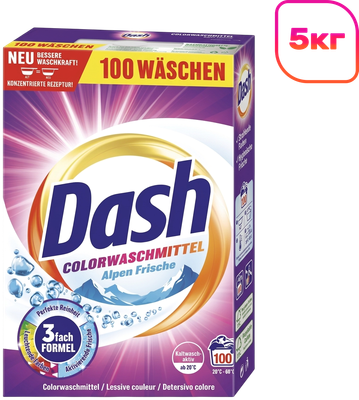 Стиральный порошок Dash Color Frische 3 Fash Formel (5кг)